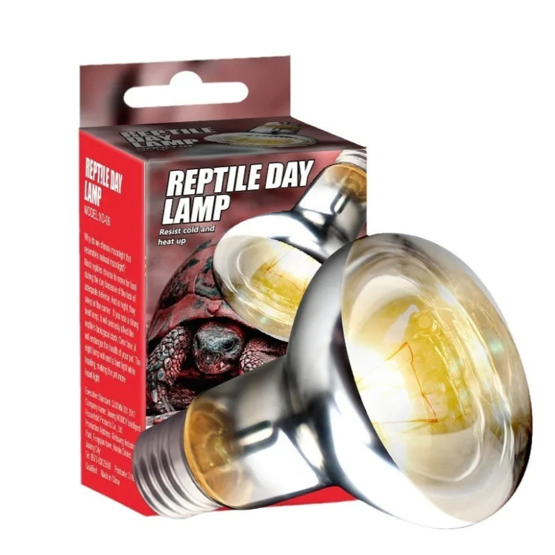 Calcium Powder Reptile - Lampada Riscaldante per Rettili 40W/60W, Luce