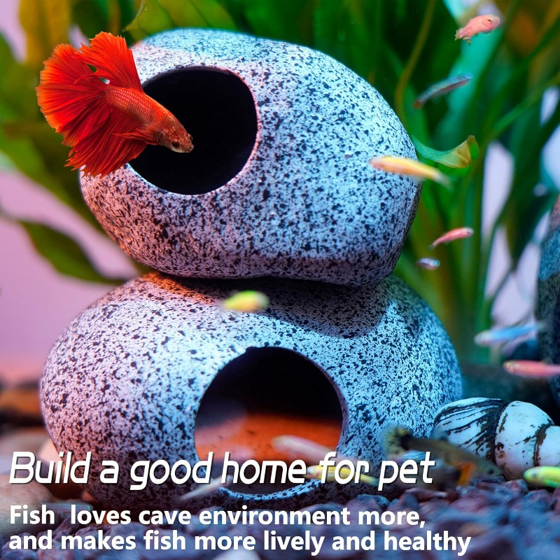 Hide Cave Ceramic - Decorazioni per Acquario: Grotta e Roccia